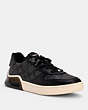 COACH®,CITYSOLE COURT SNEAKER,n/a,Charcoal,Front View
