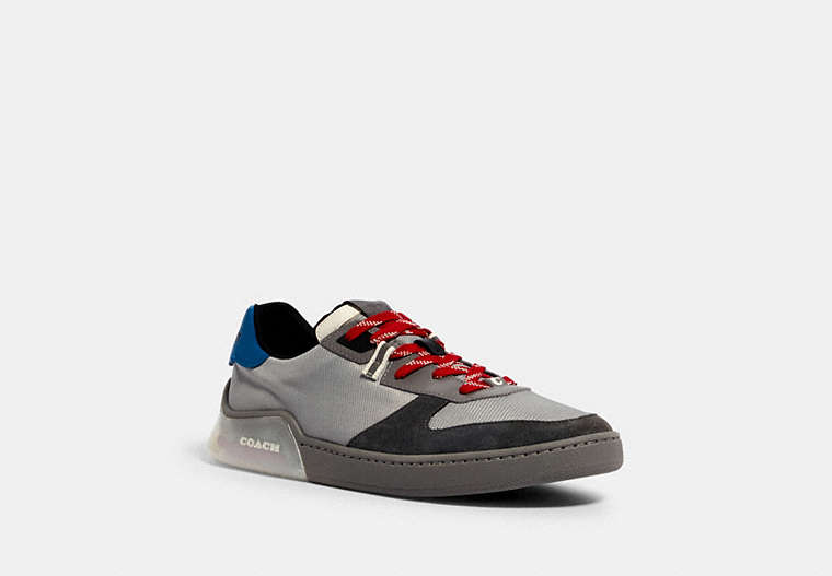 COACH®,CITYSOLE COURT SNEAKER,Washed Steel,Front View