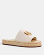COACH®,CAMILLE ESPADRILLE,Leather,Chalk,Front View
