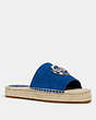 COACH®,CAMILLE ESPADRILLE,Suede,OCEAN,Front View