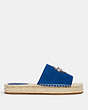 COACH®,CAMILLE ESPADRILLE,Suede,OCEAN,Angle View