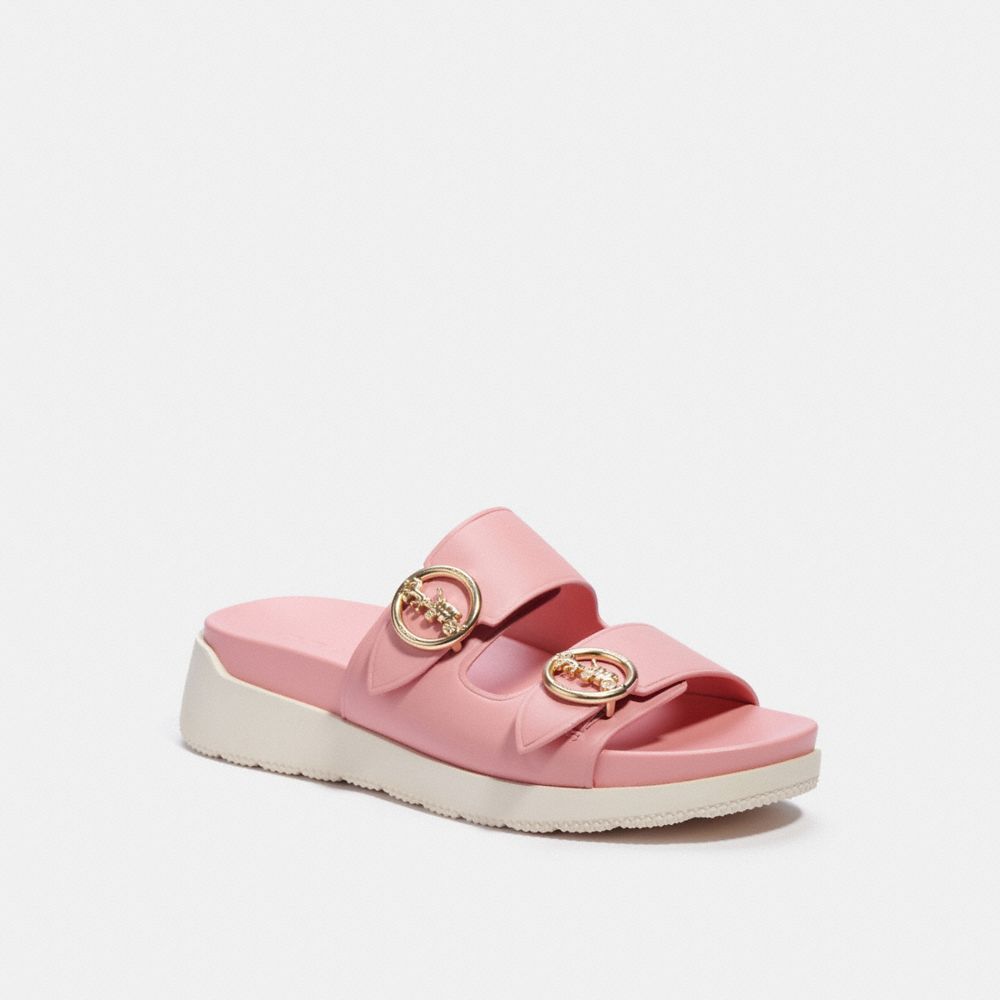 COACH®,GABLE SANDAL,Bubblegum,Front View