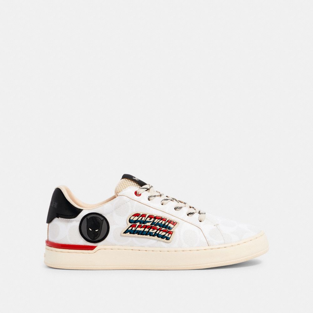 Coach │ Marvel Clip Low Top Sneaker With Patches