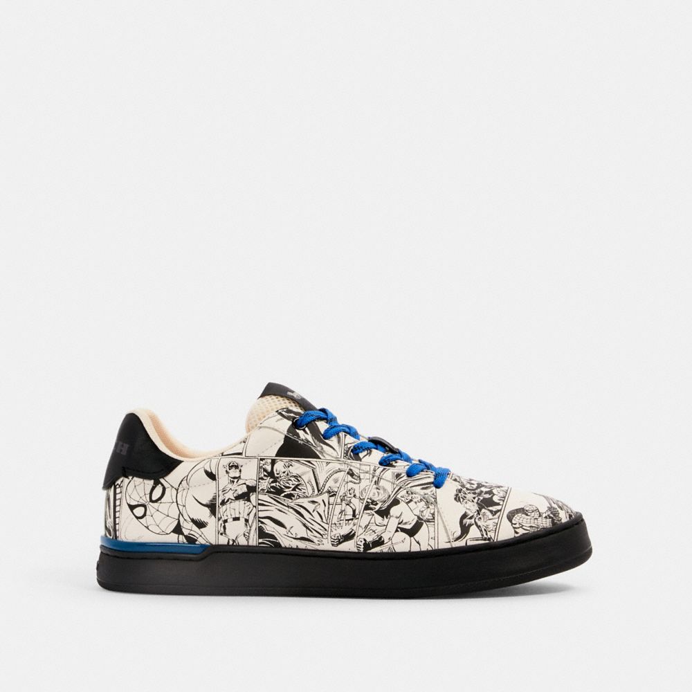 Coach │ Marvel Clip Low Top Sneaker With Comic Book Print