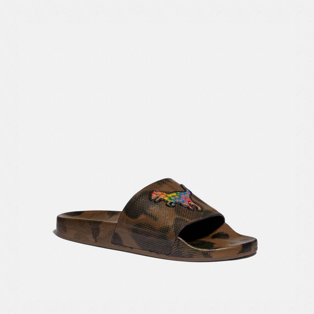 COACH Slide With Rainbow Signature Rexy