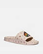 COACH®,SLIDE WITH RAINBOW SIGNATURE UNI,Coated Canvas,Creme Multi,Front View