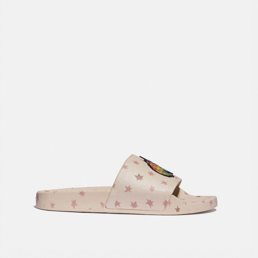 Powder pink mcm discount slides