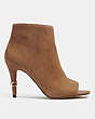COACH®,REMI BOOTIE,Suede,COCONUT,Angle View