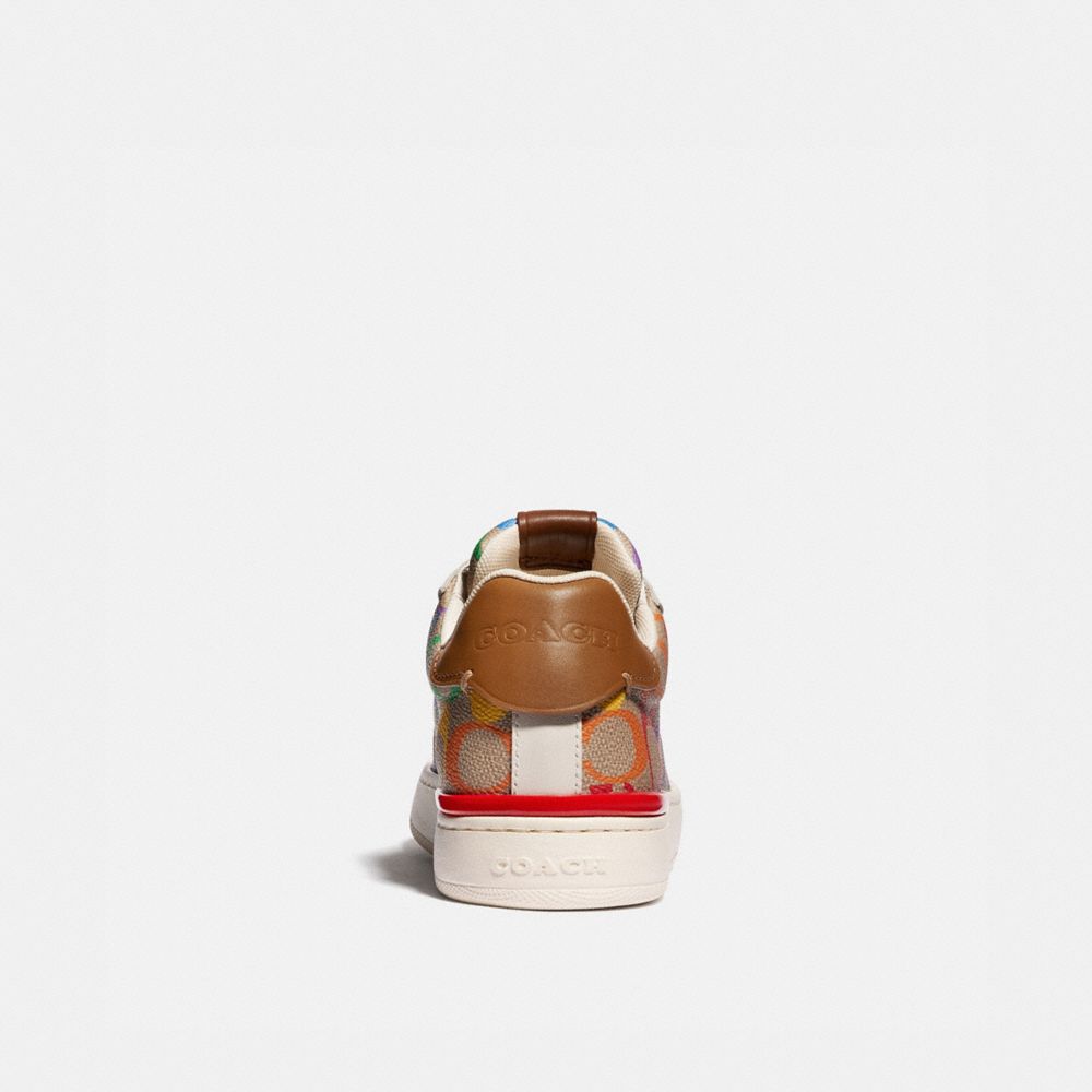 COACH®  Lowline Low Top Sneaker In Rainbow Signature Canvas