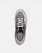 COACH®,CITYSOLE COURT SNEAKER,Mixed Material,Silver,Inside View,Top View