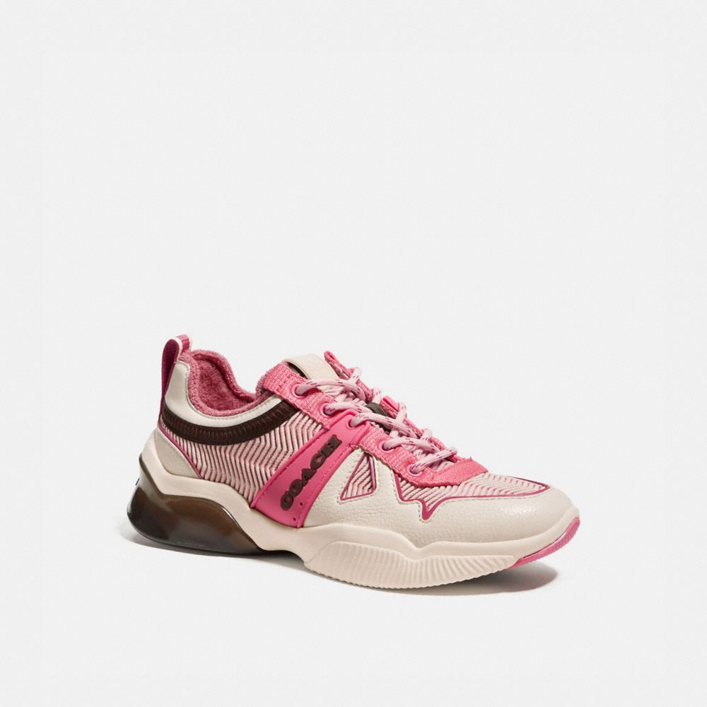COACH®,CITYSOLE RUNNER,mixedmaterial,Confetti Pink,Front View image number 0