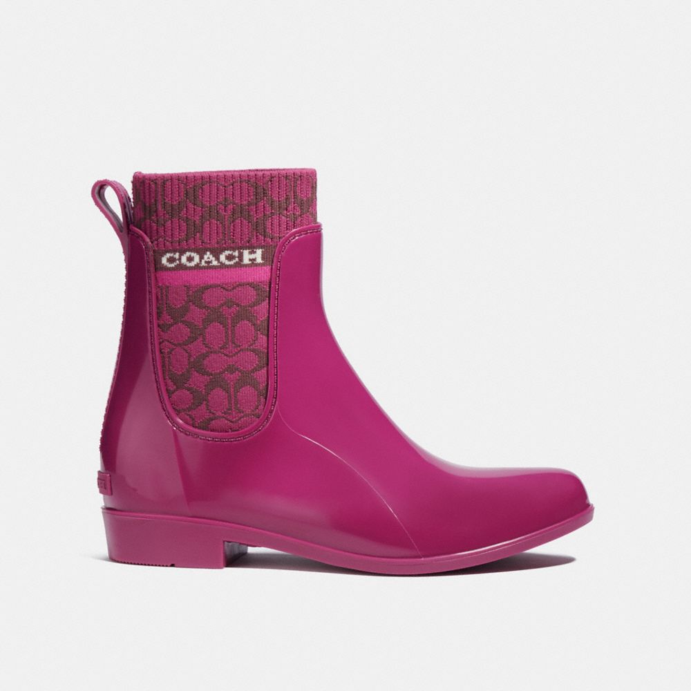 Coach tristee best sale rain boot purple