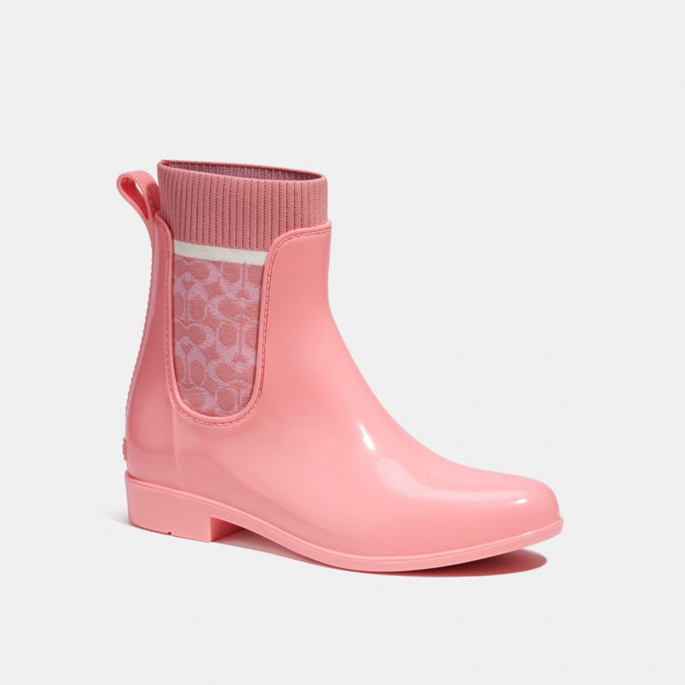 Coach ankle cheap rain boots