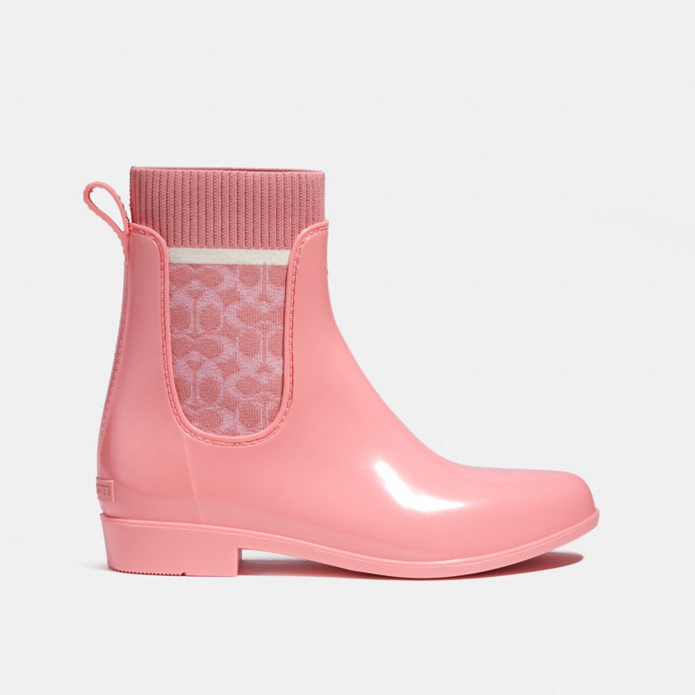 Coach short hot sale rain boots