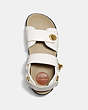 COACH®,TRAIL SANDAL,mixedmaterial,Chalk,Inside View,Top View