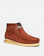 COACH®,CHUKKA BOOT,Suede,Sequoia,Front View