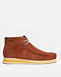 COACH®,CHUKKA BOOT,Suede,Sequoia,Angle View