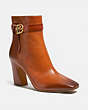 COACH®,TERI BOOTIE,Leather,LIGHT SADDLE,Front View
