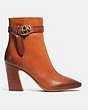 COACH®,TERI BOOTIE,Leather,LIGHT SADDLE,Angle View