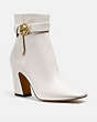 COACH®,TERI BOOTIE,Leather,Chalk,Front View