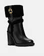 COACH®,HARLIE BOOTIE,Leather,Black,Front View