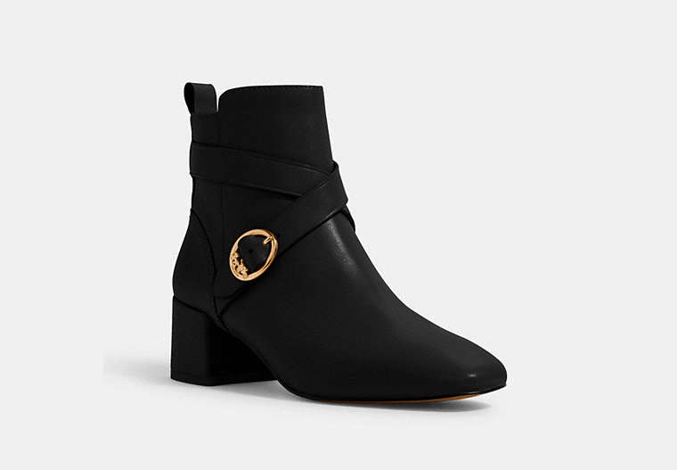 COACH®,NADIA BOOTIE,Leather,Black,Front View