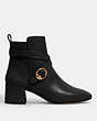 COACH®,NADIA BOOTIE,Leather,Black,Angle View