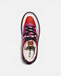 COACH®,CITYSOLE COURT SNEAKER,Leather,Multi Color,Inside View,Top View