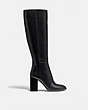 COACH®,BRIGITTE BOOT,Leather,Black,Angle View