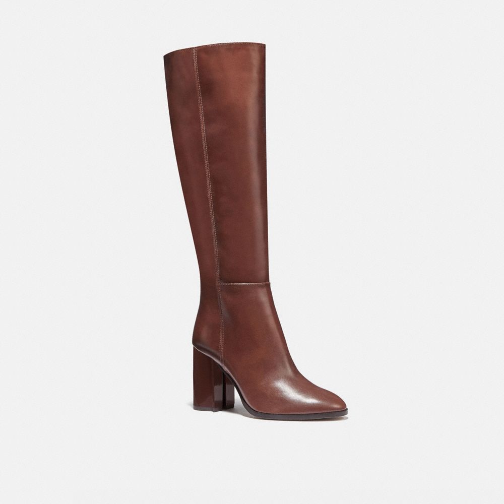 Coach brown boots best sale