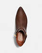 COACH®,KAITLIN BOOTIE,Leather,Walnut brown,Inside View,Top View