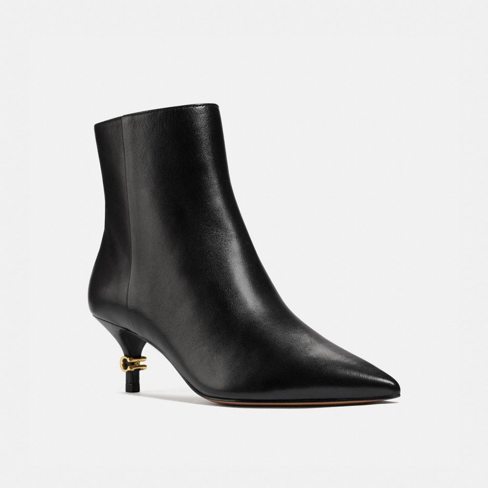 Leather ankle boots hot sale with jewel details