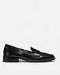 COACH®,NELLI LOAFER,Leather,Black,Angle View