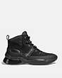 COACH®,CITYSOLE HIKER,Mixed Material,Black,Angle View