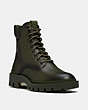 COACH®,CITYSOLE BOOT,burnishedleather,Dark Cypress,Front View