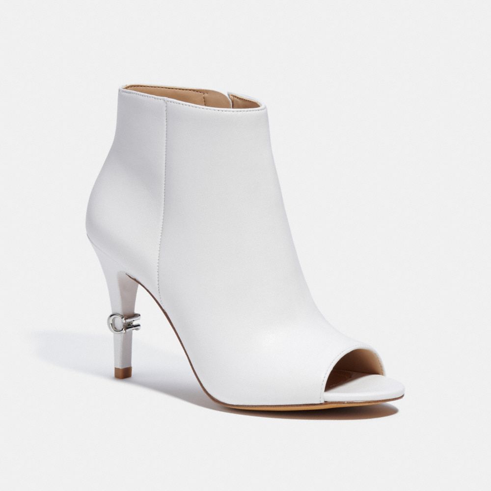 COACH®,REMI BOOTIE,n/a,Optic White,Front View