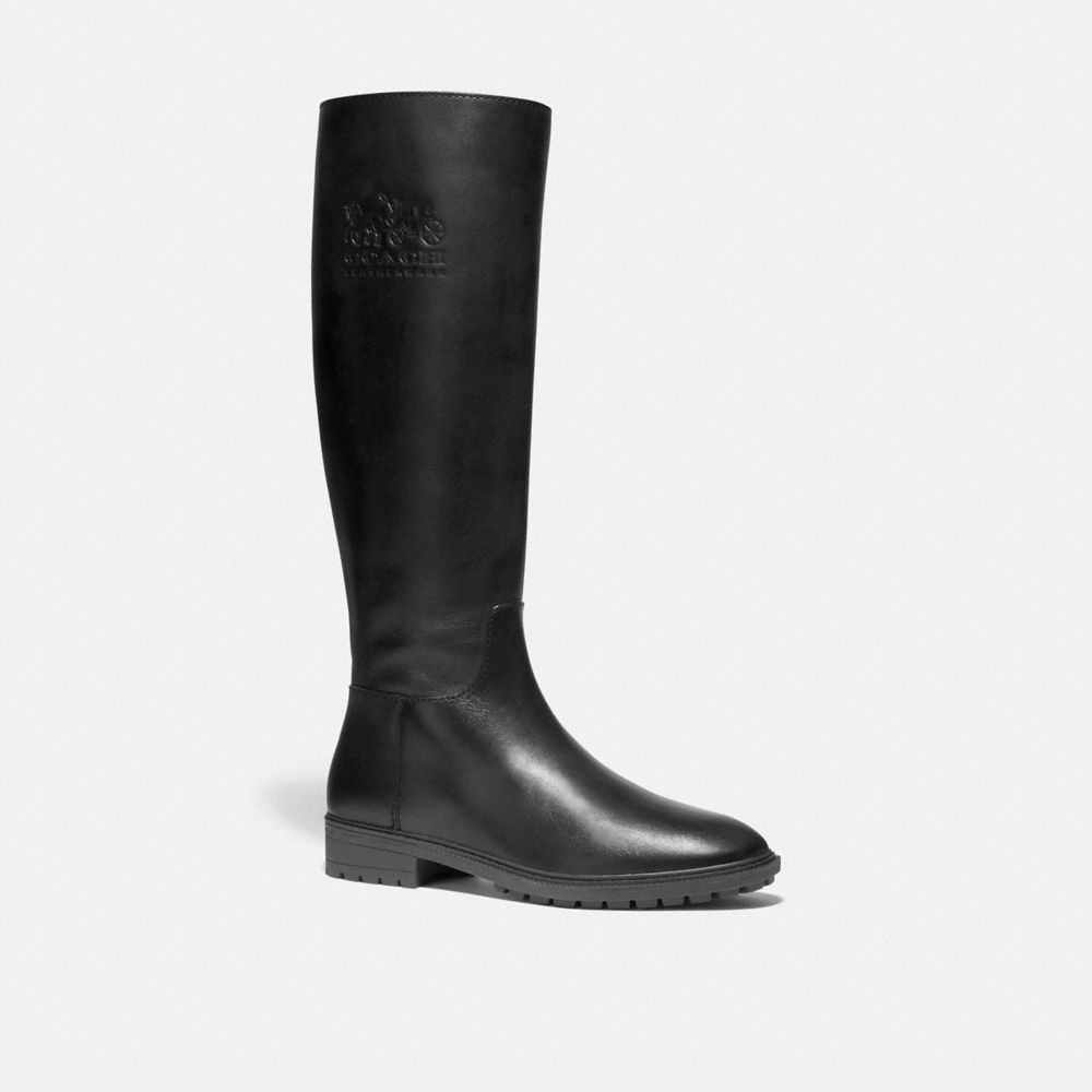 Coach wide outlet calf boots