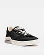COACH®,CITYSOLE COURT SNEAKER,Mixed Material,Black,Front View