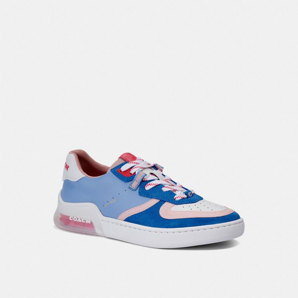 COACH®,CITYSOLE COURT SNEAKER,Leather,Periwinkle,Front View