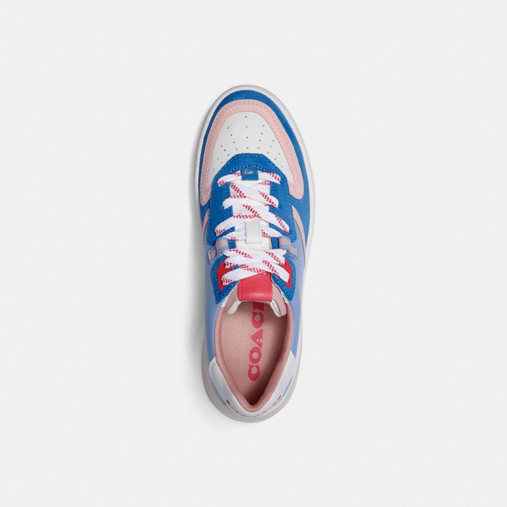 COACH®,CITYSOLE COURT SNEAKER,Leather,Periwinkle,Inside View,Top View