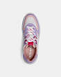 COACH®,CITYSOLE COURT SNEAKER,Leather,Optic White/Lilac,Inside View,Top View