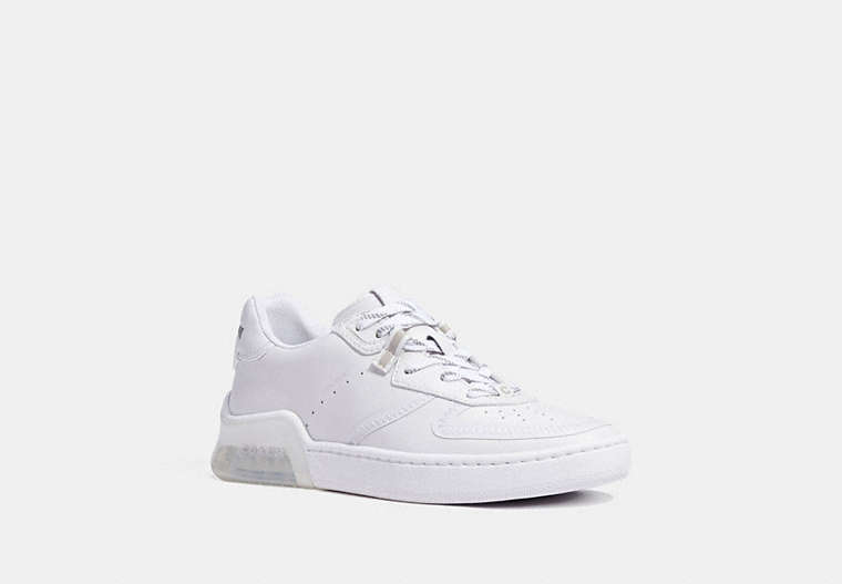 COACH®,CITYSOLE COURT SNEAKER,Leather,White,Front View