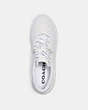 COACH®,CITYSOLE COURT SNEAKER,Leather,White,Inside View,Top View