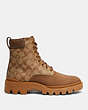 COACH®,CITYSOLE BOOT,mixedmaterial,Khaki Faded Birch,Angle View