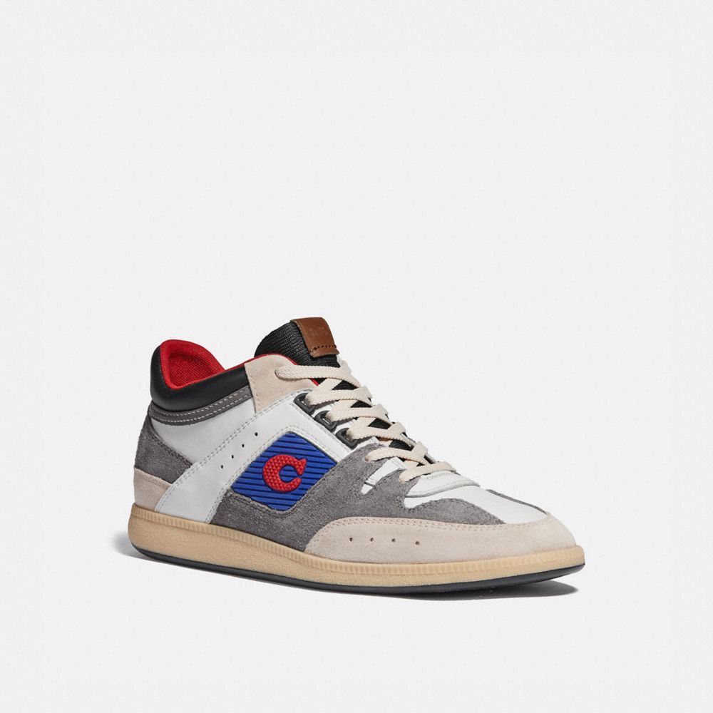 COACH®,SNEAKERS CITYSOLE MI-HAUT,Cuir,Chk/Hthr Gry,Front View