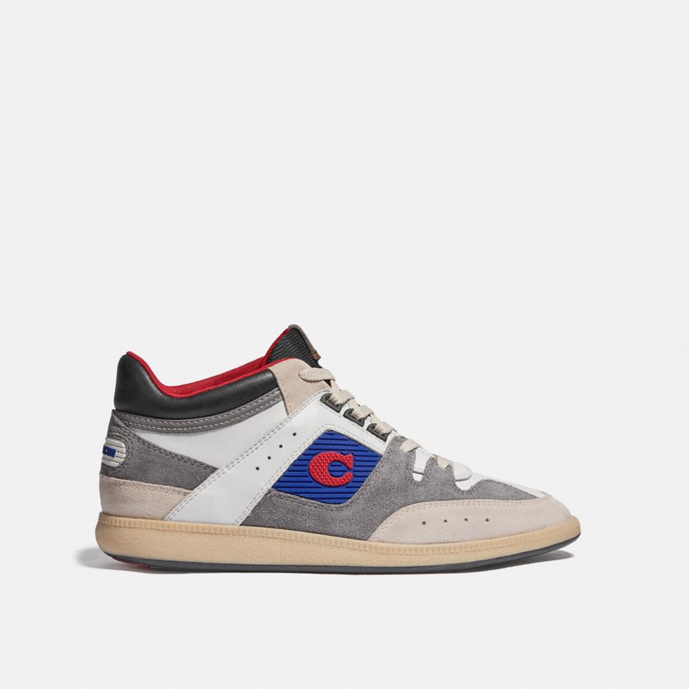 COACH®,SNEAKERS CITYSOLE MI-HAUT,Cuir,Chk/Hthr Gry,Angle View