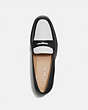 COACH®,NELLI LOAFER,Leather,Black/Optic White,Inside View,Top View