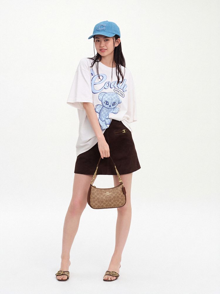 テリ ショルダー バッグ・シグネチャー キャンバス 18