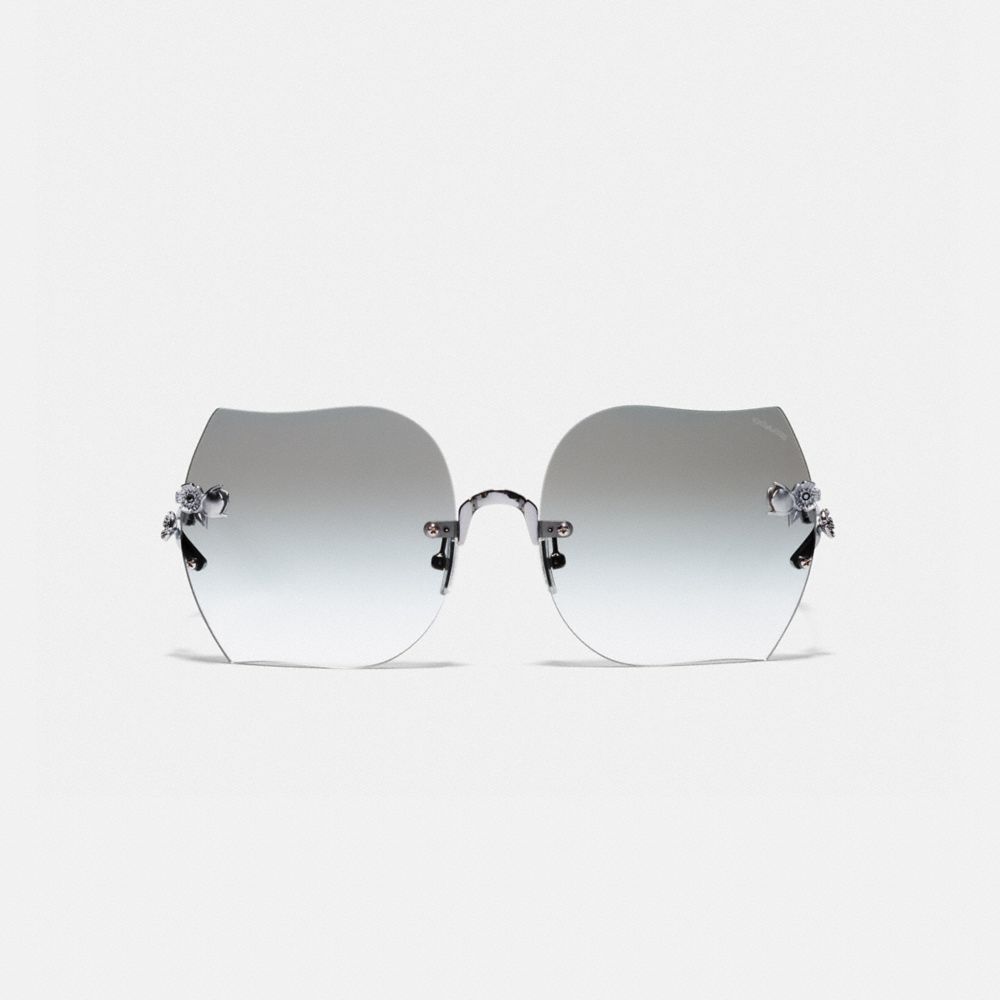 Rimless Tea Rose Sunglasses