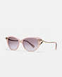 COACH®,TEA ROSE SUNGLASSES,Mixed Material,Milky Pink Blush,Front View
